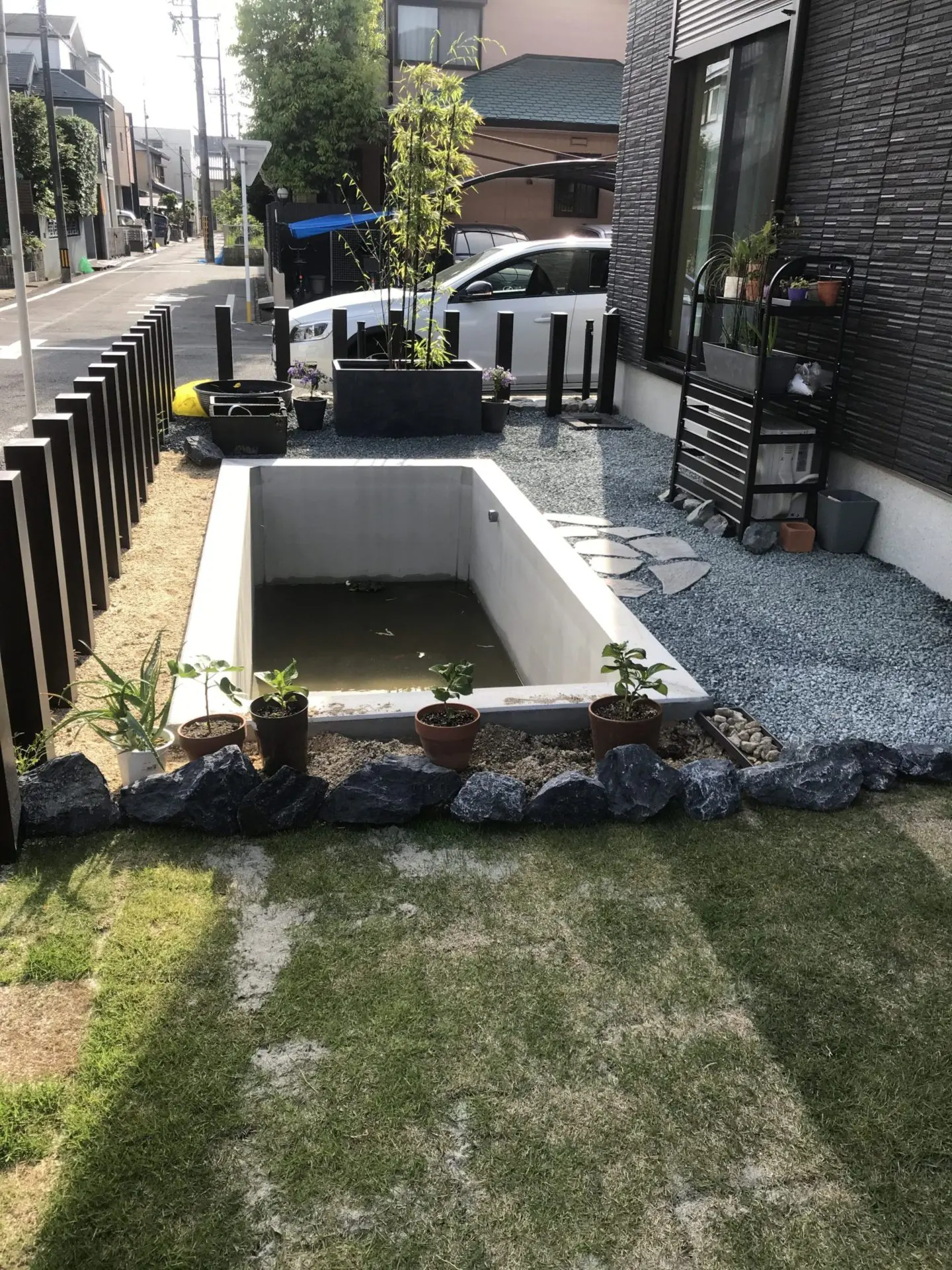 池づくりでお庭を趣味のスペースへ サン ライフ 名古屋市緑区 エクステリア ガーデニング リフォームなら